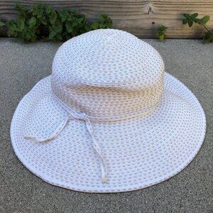 SAN DIEGO HAT CO Packable Travel Sun Hat Women's One Size Wide Brim Beige Cap​